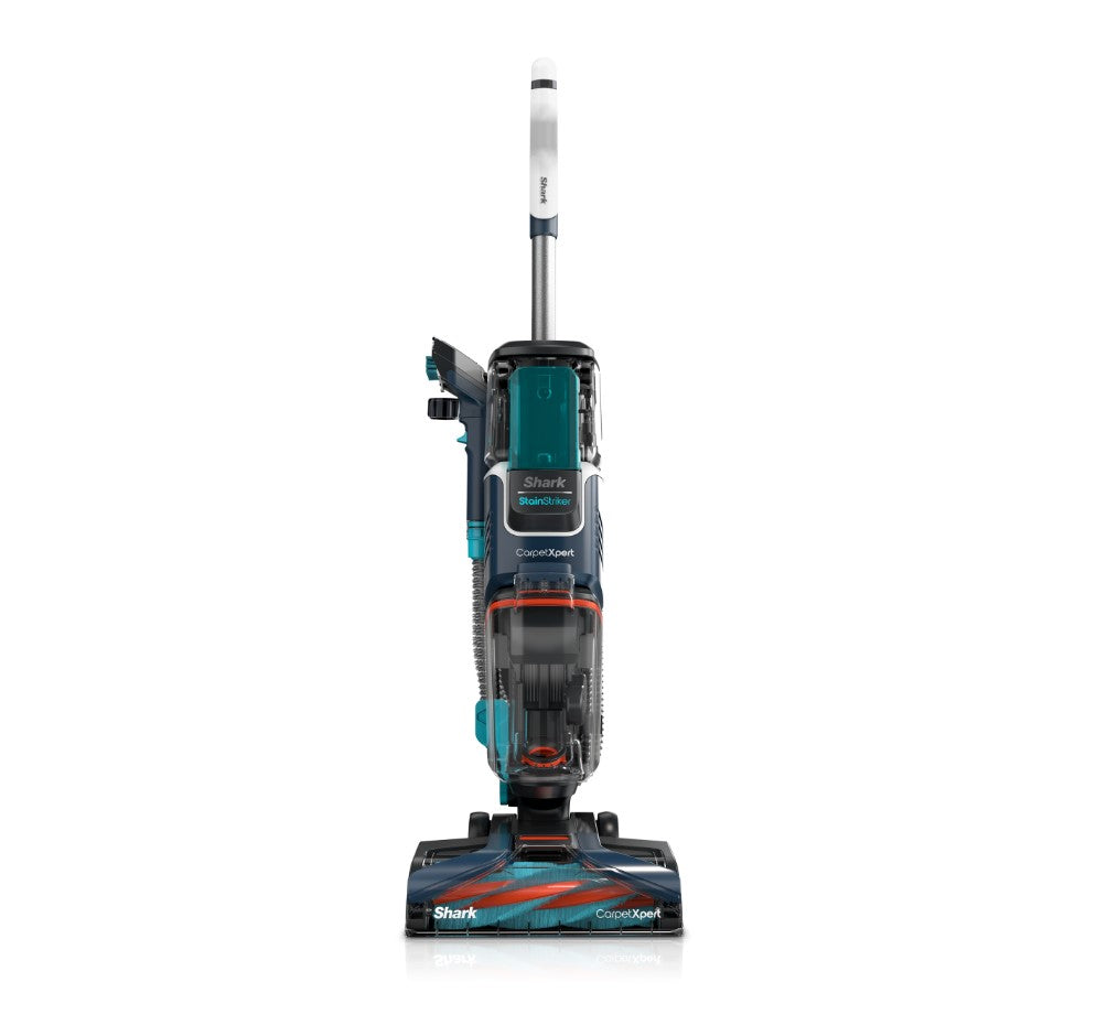 Shark CarpetXpert with Stain Striker, Upright Carpet Upholstery Cleaner Carpet Shampooer, Navy - Open Box