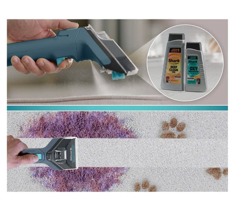 Shark CarpetXpert Deep Cleaner for Carpet, Rugs & Upholstery with StainStriker, Navy - Certified Refurbished