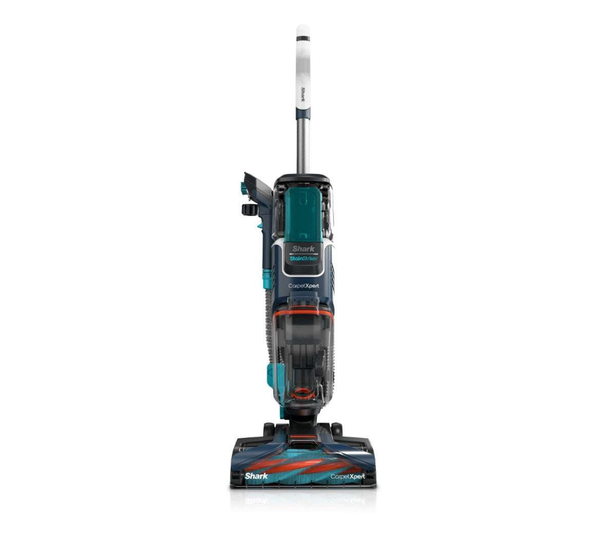 Shark R-EX205 CarpetXpert Upright Vacuum for Carpet, Rugs & Upholstery with StainStriker, Spot & Stain Cleaner, Teal - Certified Refurbished