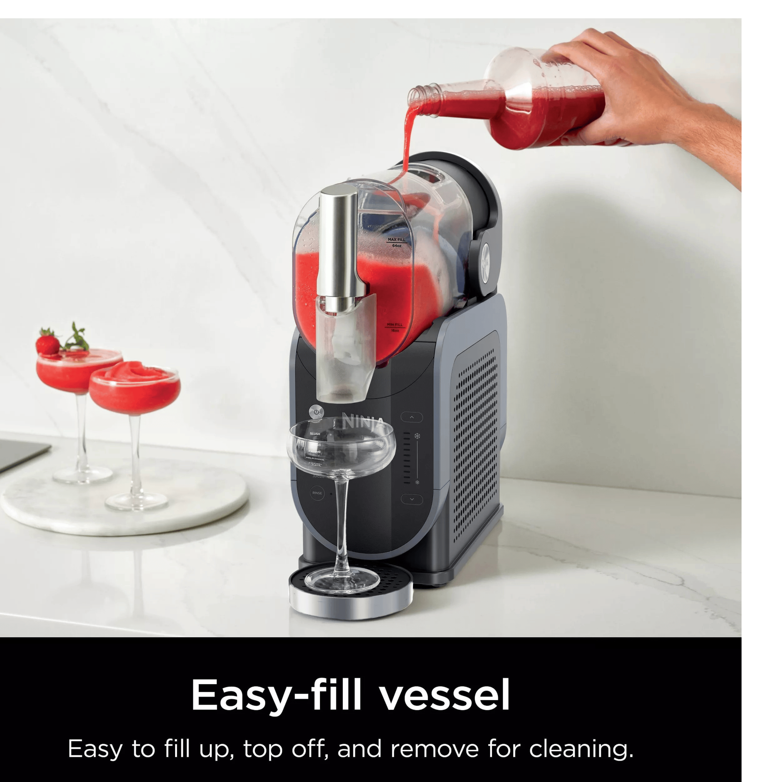 Ninja SLUSHi™ 88 oz. Professional Frozen Drink Maker, Black - Certified Refurbished