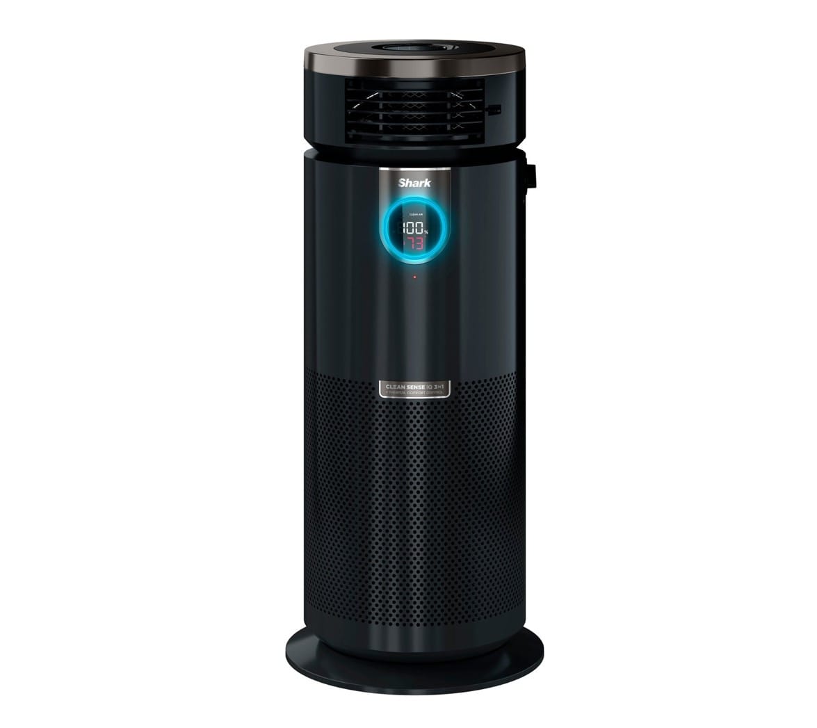 Shark Heater & Fan with NanoSeal HEPA, Cleansense IQ Odor Lock 3-in-1 Max Air Purifier, Grey - Open Box