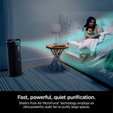 Shark Heater & Fan with NanoSeal HEPA, Cleansense IQ Odor Lock 3-in-1 Max Air Purifier, Grey - Open Box
