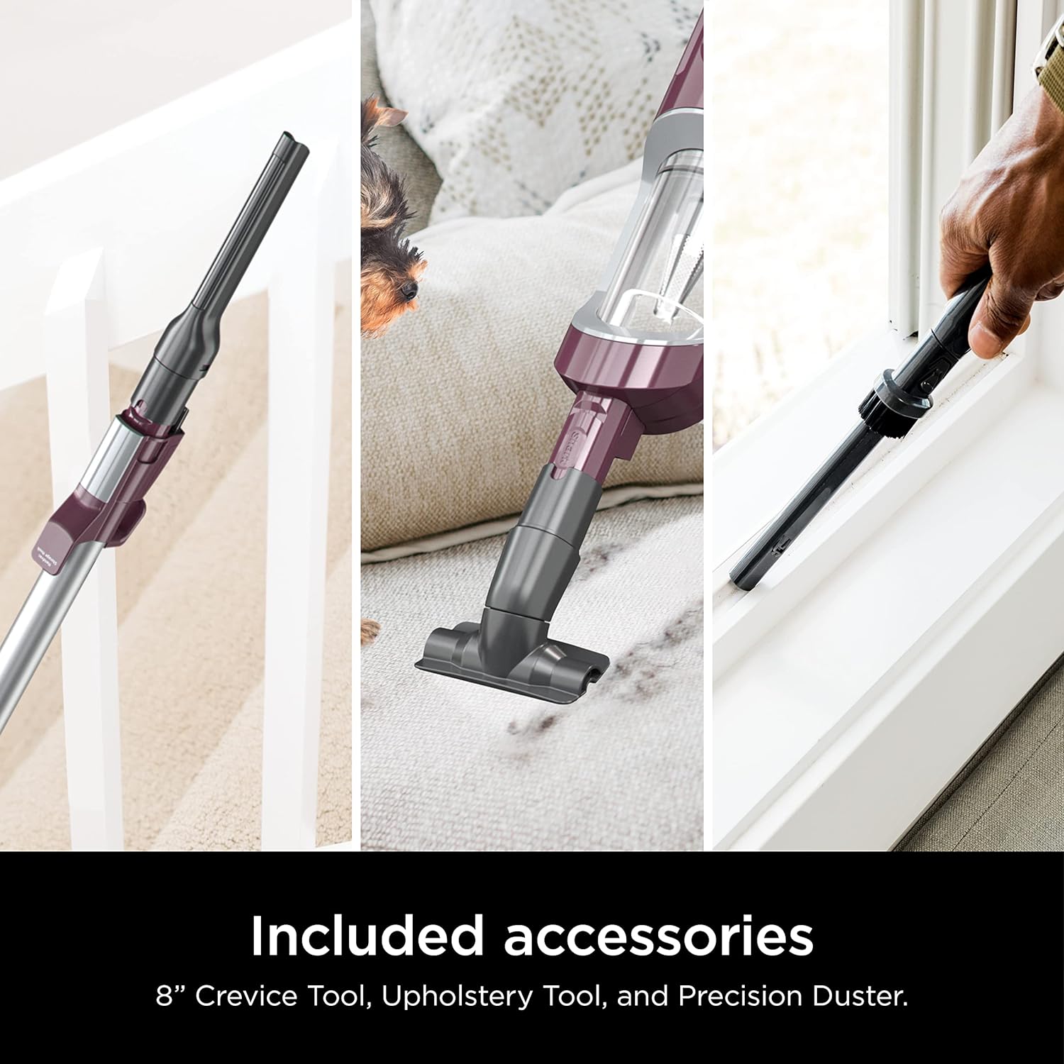 Shark Ultralight PetPro Precision Duster Corded Stick Vacuum, Wine Purple - Open Box