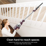 Shark Ultralight PetPro Corded Stick Vacuum with PowerFins HairPro Odor Neutralizer, Crevice & Upholstery Tool, Wine Purple - Certified Refurbished
