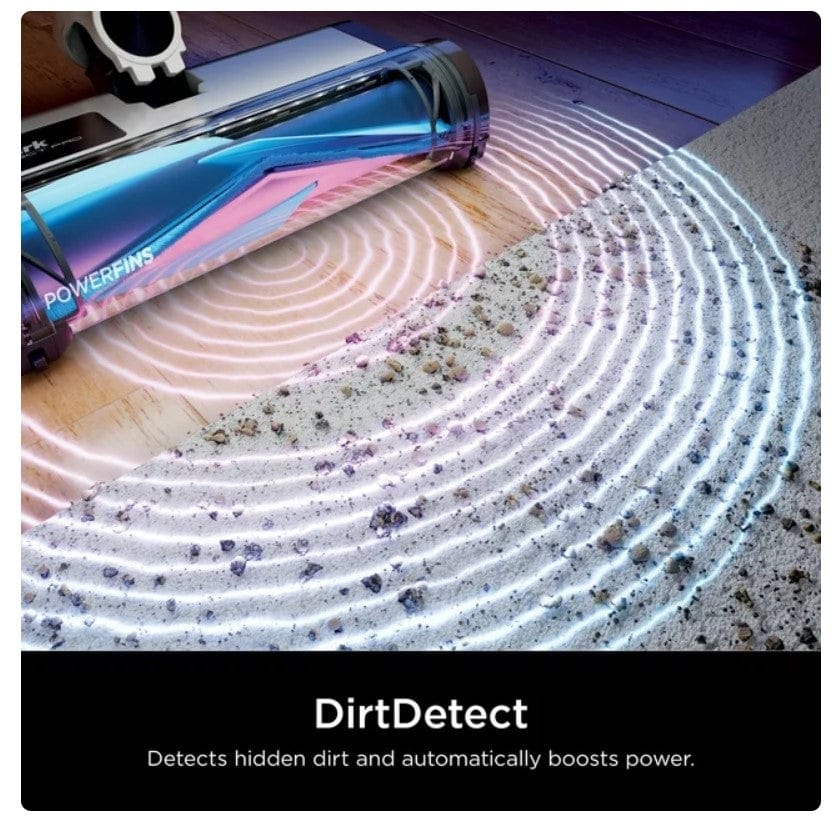 Shark Detect Pro Cordless Stick Vacuum with PowerFins Brushroll, Stick/Handheld (2-in-1), Ash Purple/Grey - Certified Refurbished