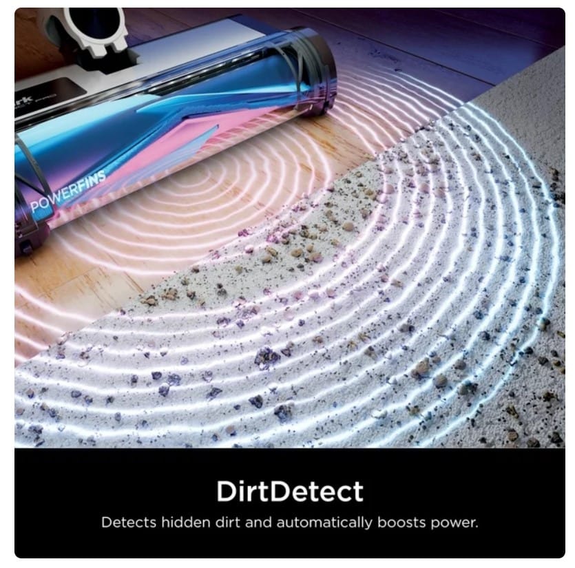 Shark Detect Pro Cordless Stick Vacuum with PowerFins Brushroll, Stick/Handheld, Ash Purple/Grey - Open Box