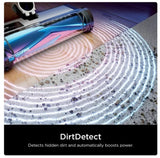 Shark Detect Pro Cordless Stick Vacuum with PowerFins Brushroll, Stick/Handheld, Ash Purple/Grey - Open Box