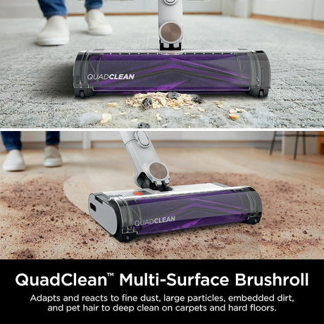 Shark Detect Pro Cordless HEPA QuadClean Multi-Surface Stick Vacuum, Dark Grey/Blue - Certified Refurbished