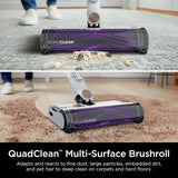 Shark Detect Pro Cordless Stick QuadClean Multi-Surface Brushroll, Lightweight Vacuum, Dark Grey/Tea Green - Certified Refurbished