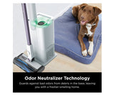 Shark Cordless Vacuum Detect Pro Auto-Empty System with PowerFins Brushroll, Stick/Handheld (2-in-1), White/Ash Purple - Certified Refurbished