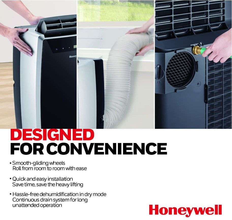 Honeywell R-MN4CFS9 14,000 BTU Portable Air Conditioner Dehumidifier & Fan Black/Silver - Certified Refurbished