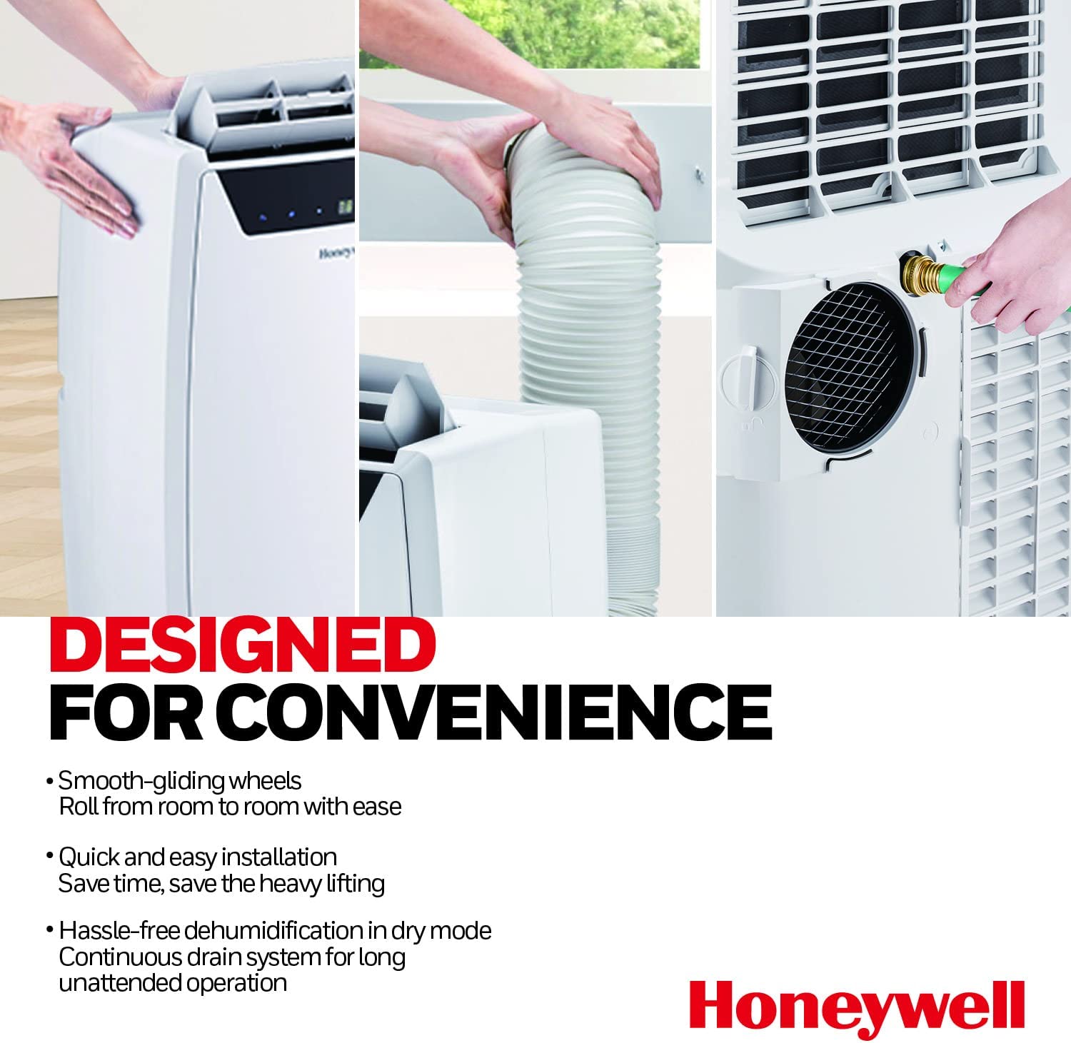 Honeywell R-MN4CFSWW9 14,000 BTU Portable Air Conditioner, Dehumidifier & Fan White - Certified Refurbished