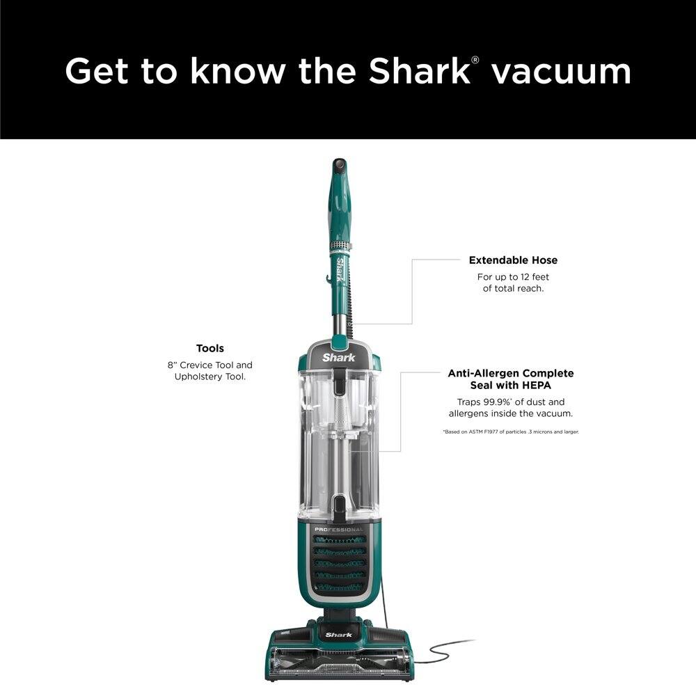 Shark R-NV250 Navigator Swivel Pro Plus Upright Vacuum, Emerald - Certified Refurbished