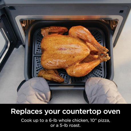 Ninja 14-in-1 Multicooker, Toaster Oven & Air Fryer, 15-Min Meals, 3 Accessories, Grey - Certified Refurbished