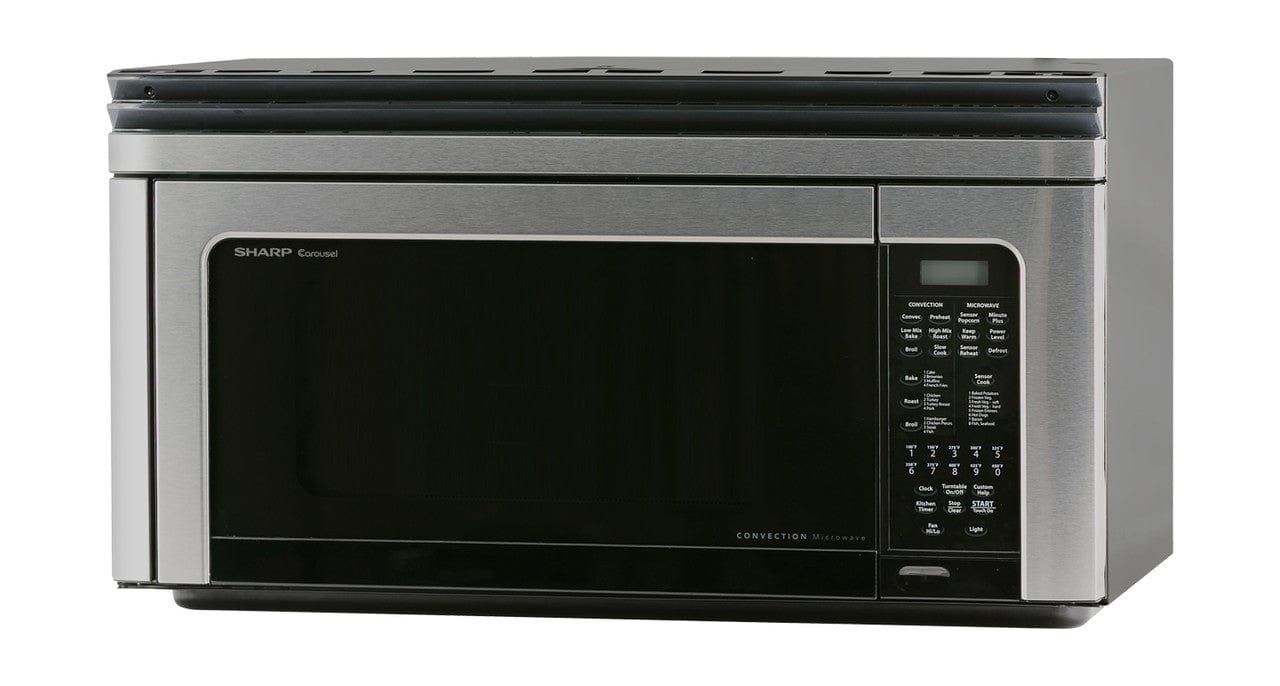 Sharp 1.1 CF 850W Stainless Steel Over-the-Range Convection Microwave Oven - Certified Refurbished