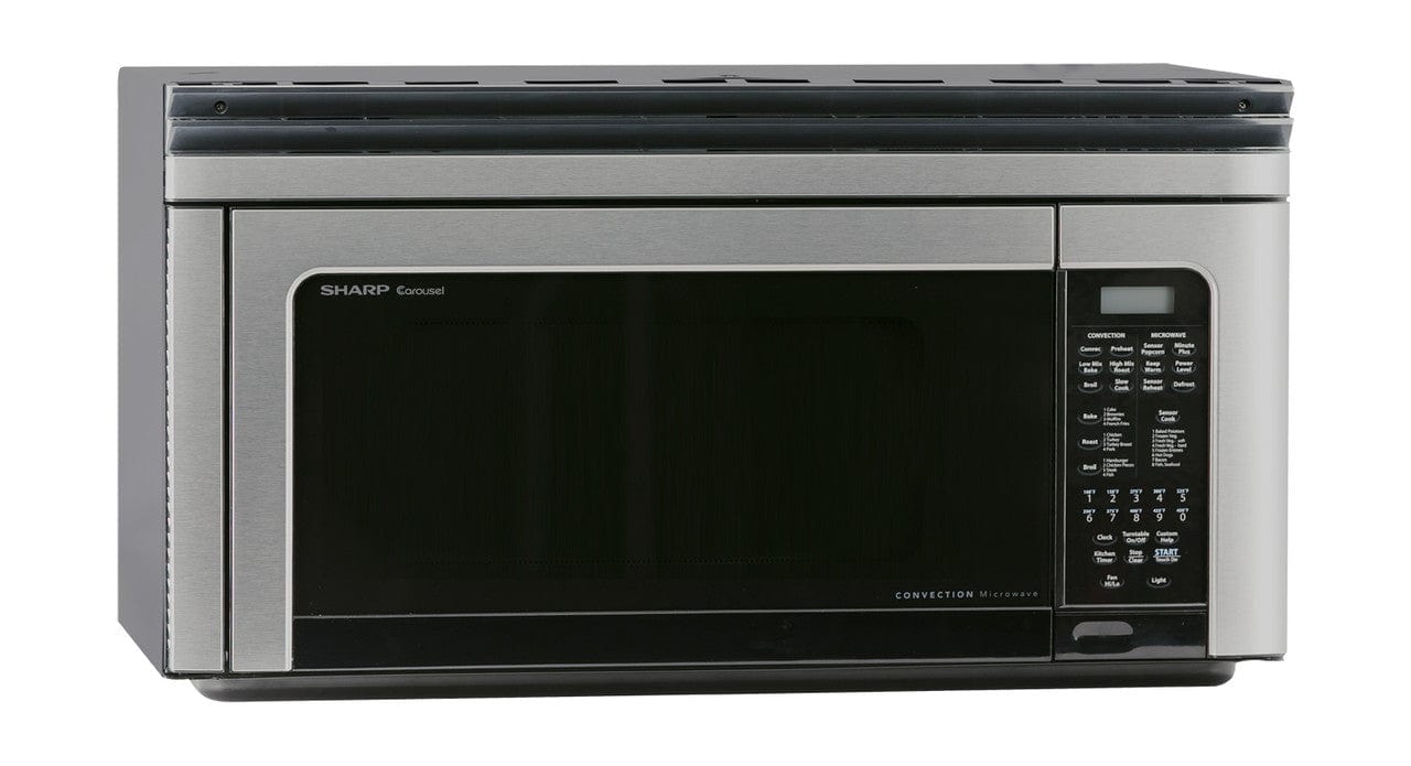 Sharp 1.1 CF 850W Stainless Steel Over-the-Range Convection Microwave Oven - Certified Refurbished