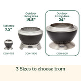 Cuisinart 24” Cleanburn Smokeless Fire Pit, Black