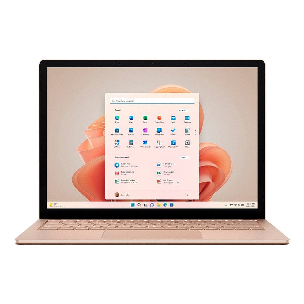 Microsoft 13.5" PixelSense Surface Laptop 5, Intel i5-1235U 8GB 512GB Webcam Iris XE Graphics, Sandstone - Certified Refurbished