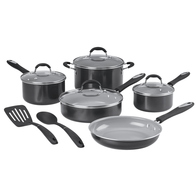 Cuisinart 11-Pc Advantage® Ceramic Nonstick Set, Black