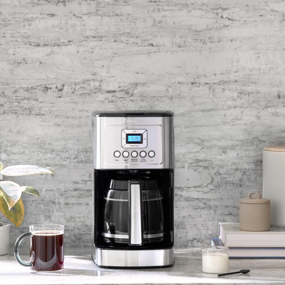 Cuisinart 14 Cup Programmable Coffee Maker, Silver