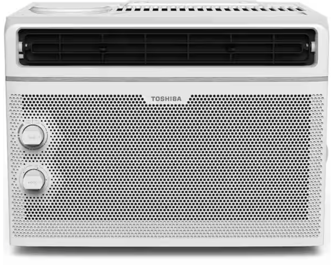 Toshiba 5000 BTU 115V Window Air Conditioner for Rooms up to 150 sq. ft., White - Certified Refurbished