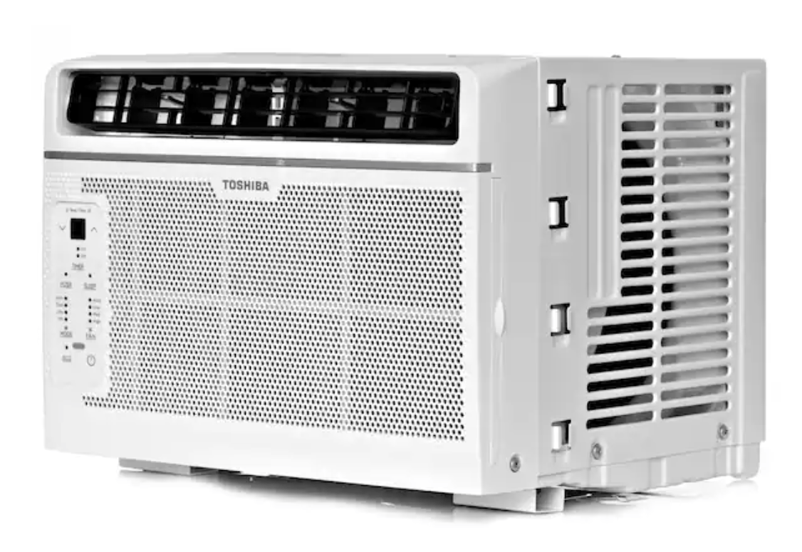 Toshiba 6000 BTU 115V Window Air Conditioner with Remote for Rooms up to 250 sq. ft., White - Certified Refurbished