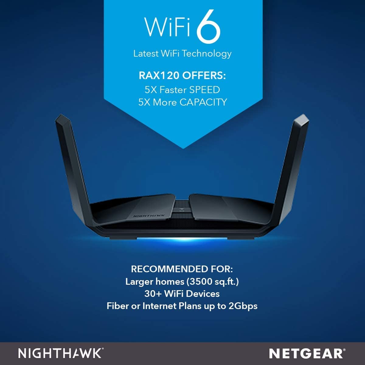 Netgear Nighthawk AX12 12-Stream WiFi 6 Router - Certified Refurbished