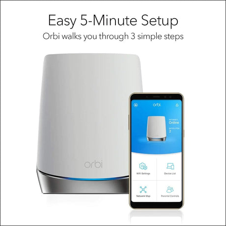 Netgear AX4200 Orbi WiFi 2 Satellites + 1 Router - Certified Refurbished