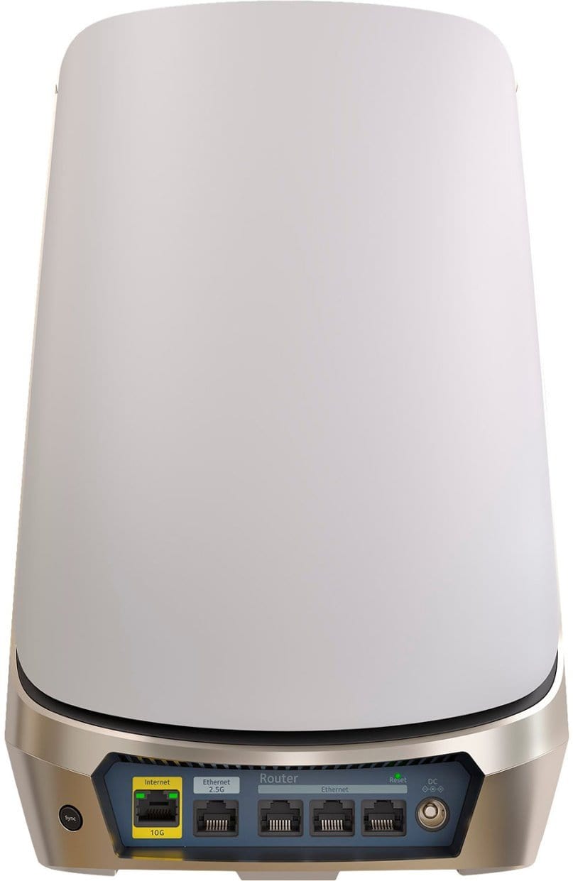 NETGEAR Orbi Quad-Band WiFi 6E Mesh System (RBKE963), Router with 2  Satellite Extenders, Coverage up to 9,000 sq. ft., 200 Devices, 10 Gig  Internet