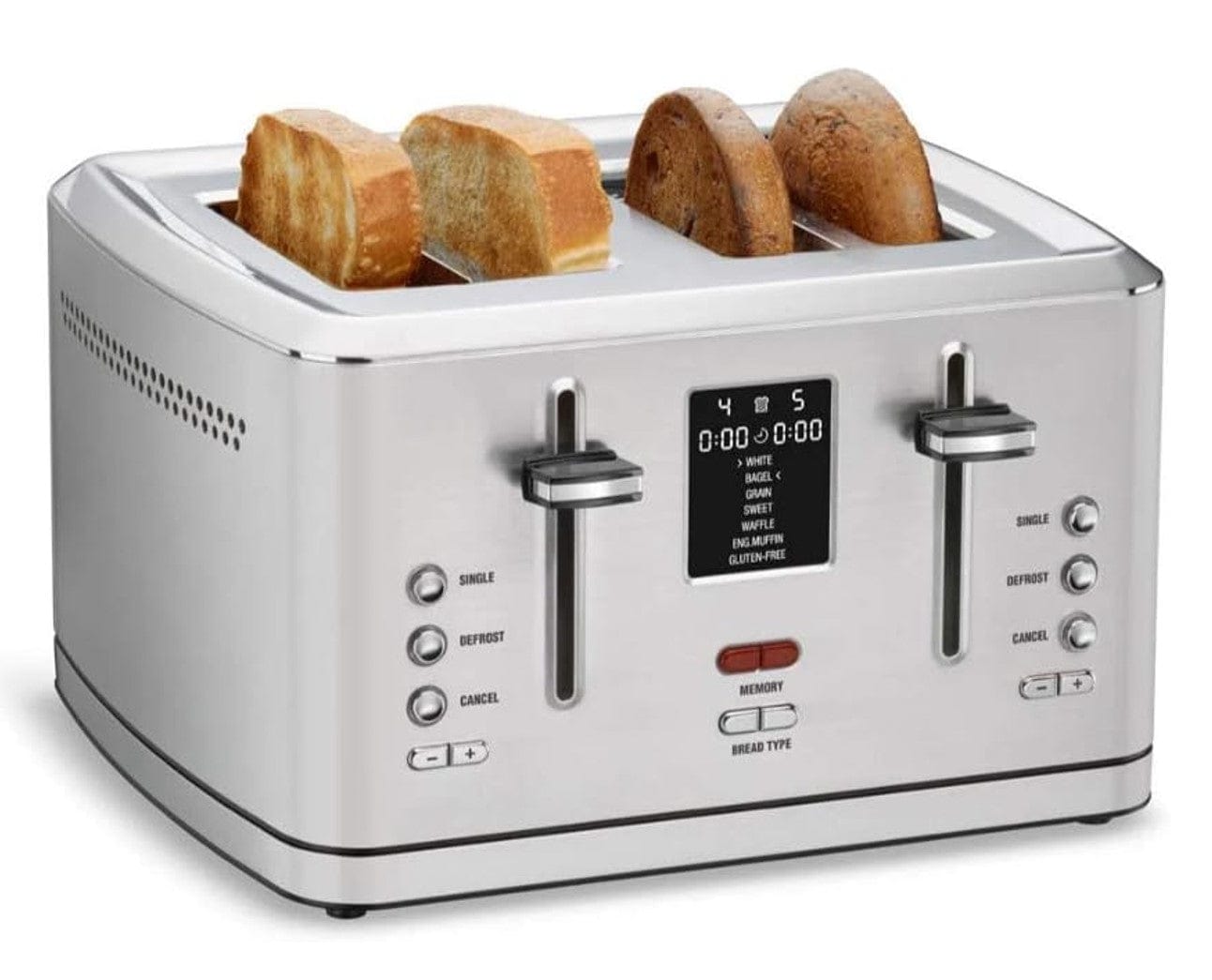 Cuisinart 4-Slice Digital Toaster, Stainless Steel - Certified Refurbished