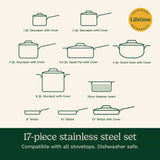 Cuisinart Chef's Classic™ Stainless 17 Piece Chef's Classic Stainless Set, Silver