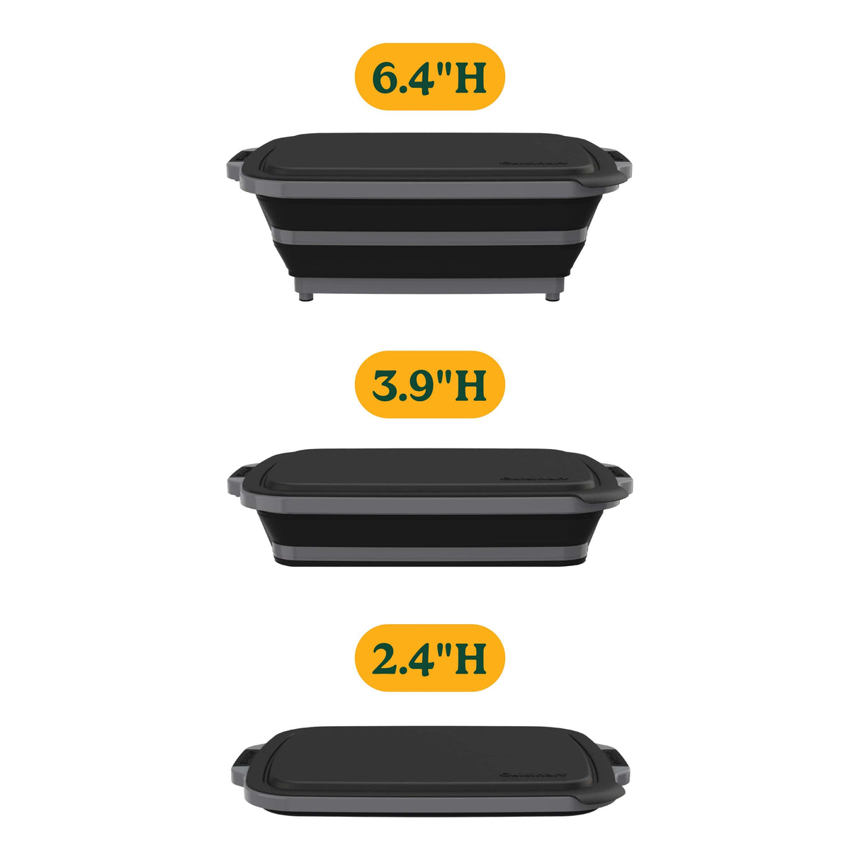 Cuisinart 4-in-1 Expandable Prep & Serve Tub, Black