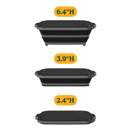 Cuisinart 4-in-1 Expandable Prep & Serve Tub, Black