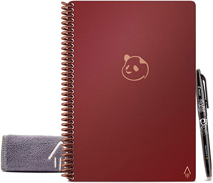 Rocketbook PAN-L-K-CME Panda Planner Smart Reusable Planner- Scarlet Red Letter