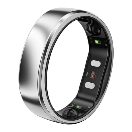 RingConn Gen 2 Air Ultra-Thin Smart Ring with Health Tracking and AI for Proactive Wellness, Size 10, Galaxy Silver