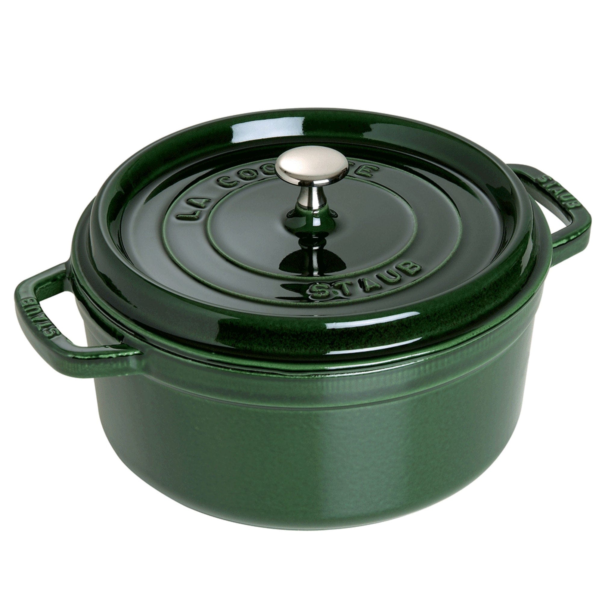 Staub Cast Iron 5.5-qt Round Cocotte - Basil