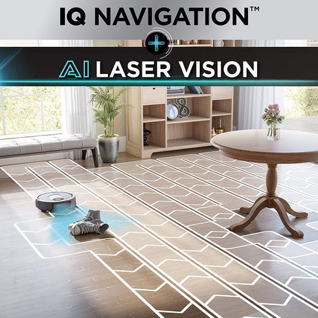 Shark Smart Mapping, Scheduling, Pet Hair Pick Up, Logical Navigation Carpet AI Robot Vacuum, Black/Silver - Open Box