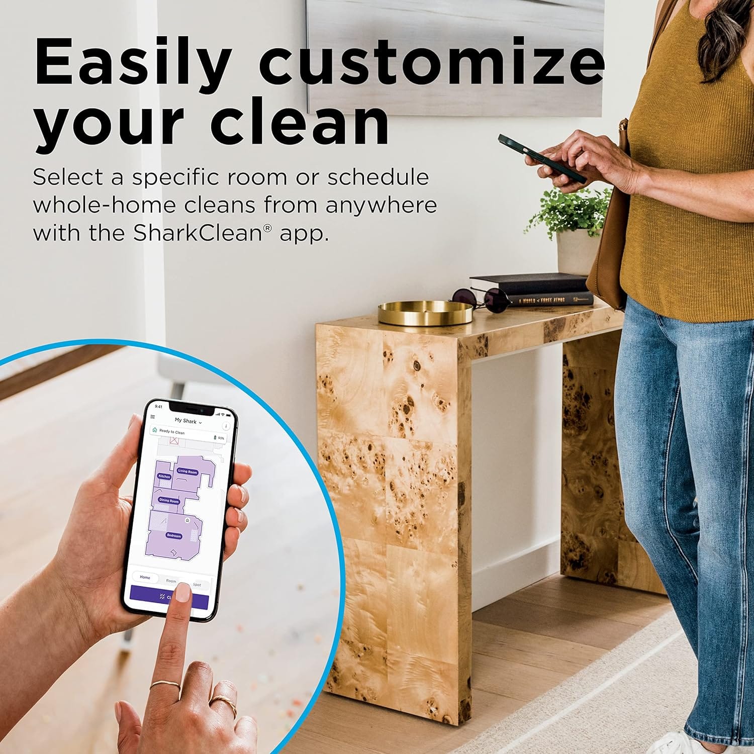 Shark Matrix Robot Vacuum for Carpets and Hardfloors with Self-Cleaning Brushroll and Precision Mapping - Open Box