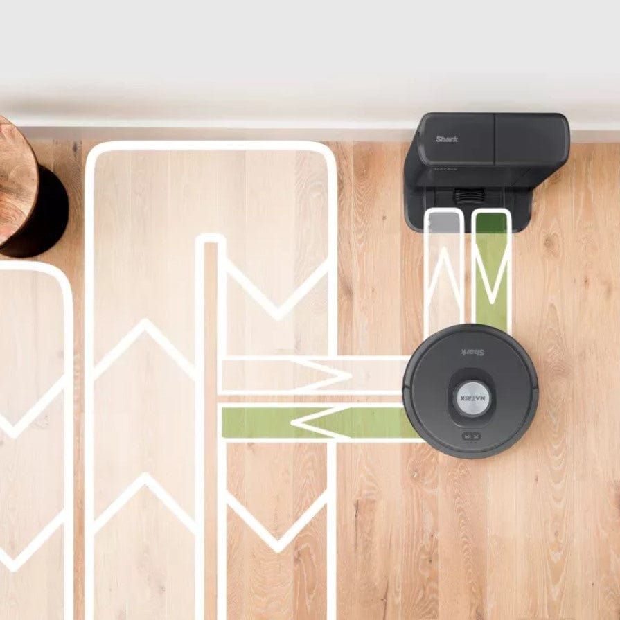 Shark Matrix Self Empty Robot Vacuum for Carpets & Hardfloors, 45-Day Capacity Self-Cleaning Bagless Base, Smart Control, - Certified Refurbished