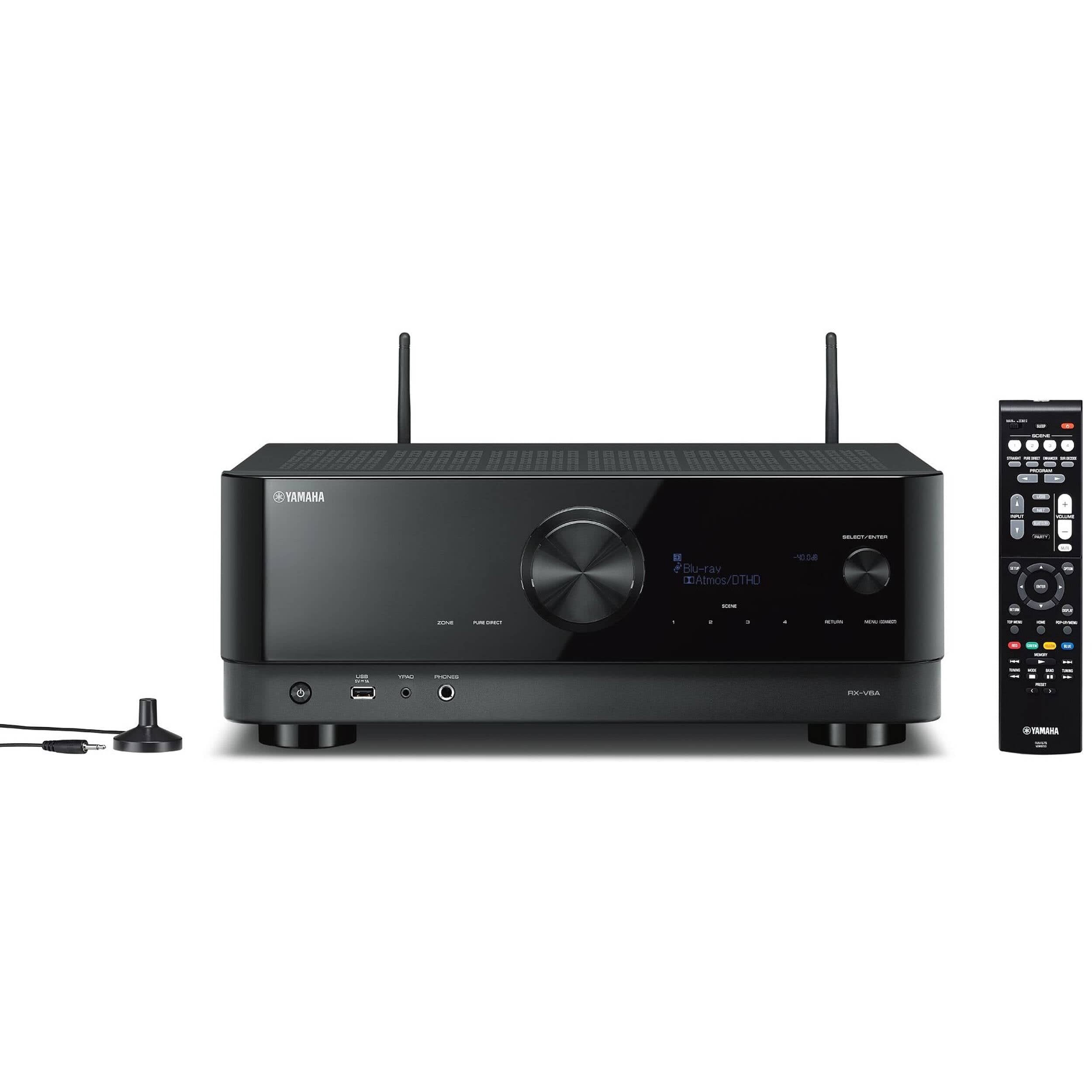 Yamaha RXV6ABL-RB 7.2-Ch. 100 Watt AV Receiver - Certified Refurbished