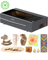 xTool P2S 55W CO₂ Laser Cutter, Smart Desktop Laser Engraver, Grey - Certified Refurbished
