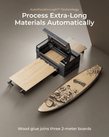 xTool P2S 55W CO₂ Laser Cutter, Smart Desktop Laser Engraver, Grey - Certified Refurbished