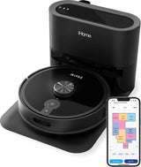 iHome AutoVac Nova S1 Pro Self Empty Robot Vacuum, LIDAR Mapping, 150 Min Runtime, Black