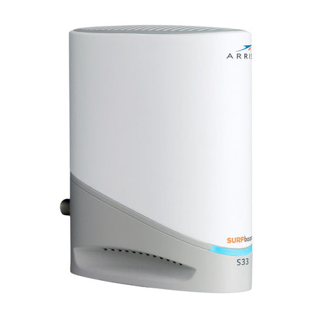 Arris S33 SURFboard Cable Modem DOCSIS 3.1 Multi-Gigabit WiFi Max Internet Speed 2.5 Gbps - Certified Refurbished