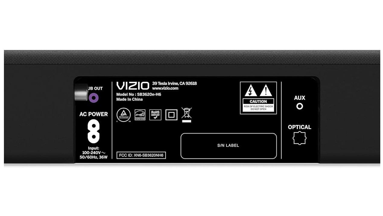 Vizio H6 DTS Virtual:X 2.0 Ch 36" Home Theater SoundBar