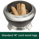 Cuisinart 19.5” Cleanburn Smokeless Fire Pit, Black Stainless
