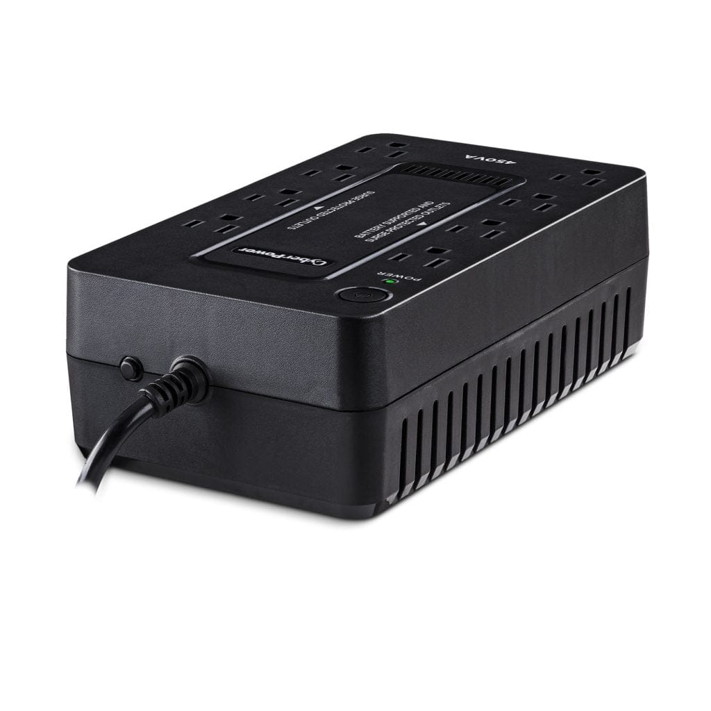 CyberPower 450VA/260W UPS System 8 Outlets, Black