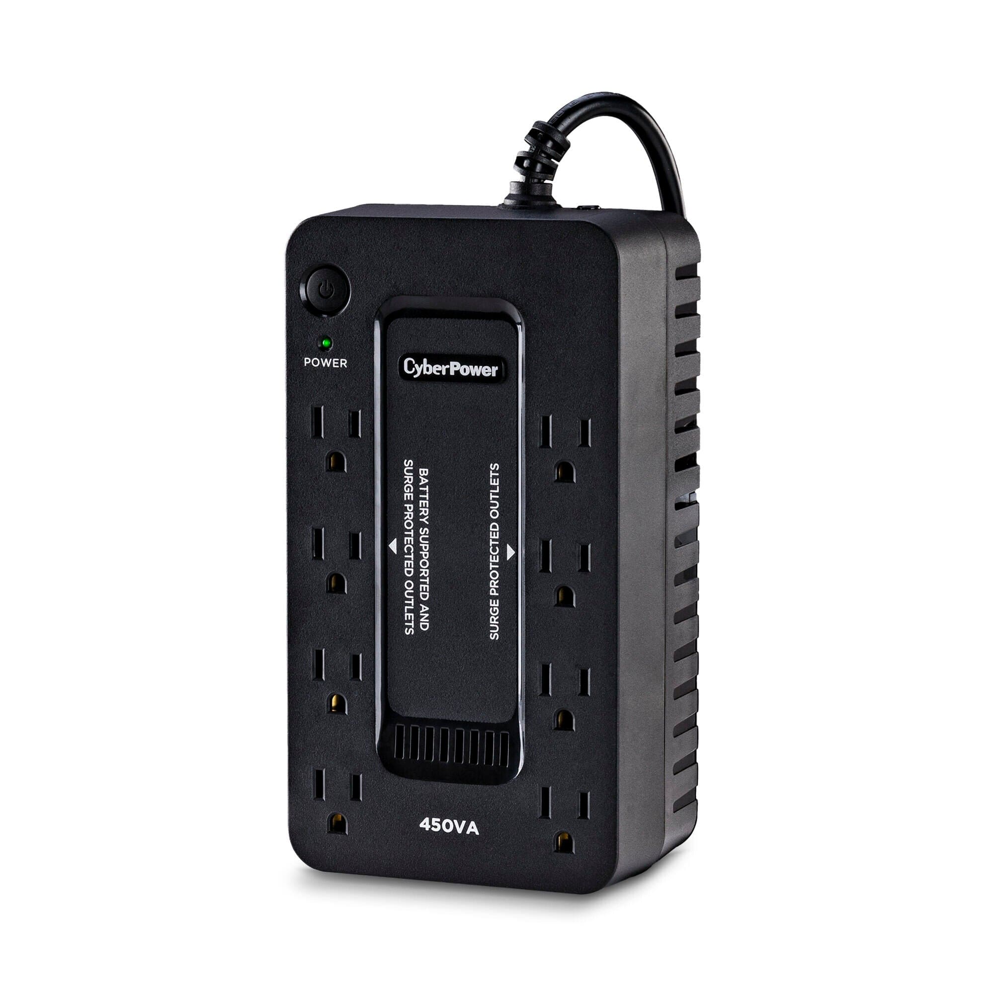 CyberPower 450VA/260W UPS System 8 Outlets, Black