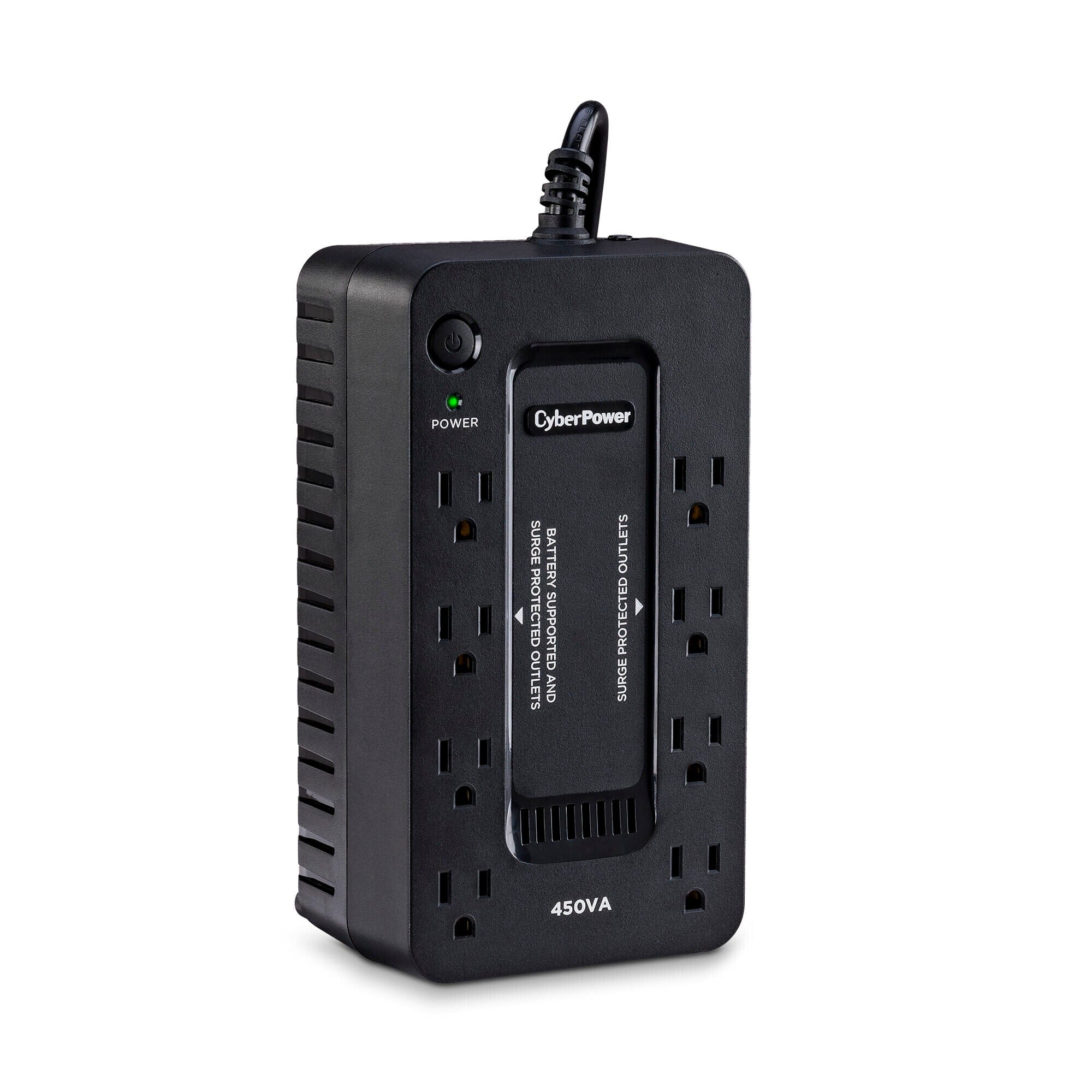 CyberPower 450VA/260W UPS System 8 Outlets, Black