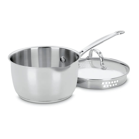 Cuisinart 2 Quart Pour Saucepan, Silver